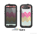 The Three-Bar Color Chevron Pattern Skin For The Samsung Galaxy S3 LifeProof Case