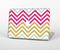 The Three-Bar Color Chevron Pattern Skin Set for the Apple MacBook Pro 15" with Retina Display