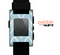 The Three-Lined Blue & White Chevron Pattern Skin for the Pebble SmartWatch