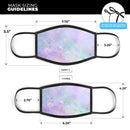 The Tie-Dye Cratered Moon Surface - Made in USA Mouth Cover Unisex Anti-Dust Cotton Blend Reusable & Washable Face Mask with Adjustable Sizing for Adult or Child
