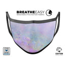 The Tie-Dye Cratered Moon Surface - Made in USA Mouth Cover Unisex Anti-Dust Cotton Blend Reusable & Washable Face Mask with Adjustable Sizing for Adult or Child