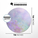 The Tie-Dye Cratered Moon Surface// WaterProof Rubber Foam Backed Anti-Slip Mouse Pad for Home Work Office or Gaming Computer Desk