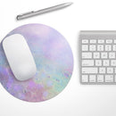 The Tie-Dye Cratered Moon Surface// WaterProof Rubber Foam Backed Anti-Slip Mouse Pad for Home Work Office or Gaming Computer Desk