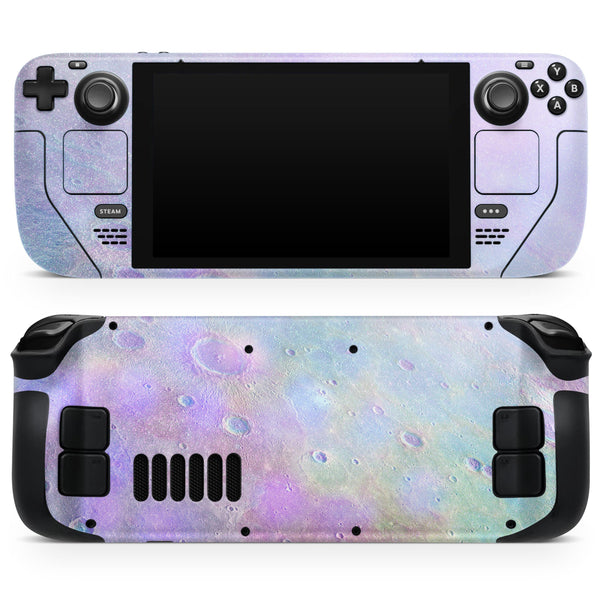 The Tie-Dye Cratered Moon Surface // Full Body Skin Decal Wrap Kit for the Steam Deck handheld gaming computer