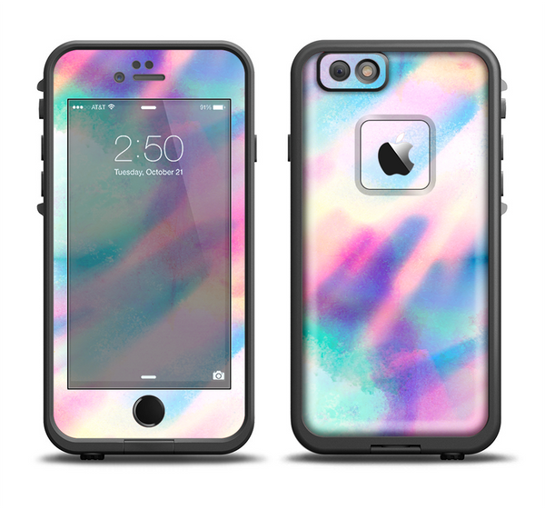 The Tie Dyed Bright Texture Apple iPhone 6 LifeProof Fre Case Skin Set