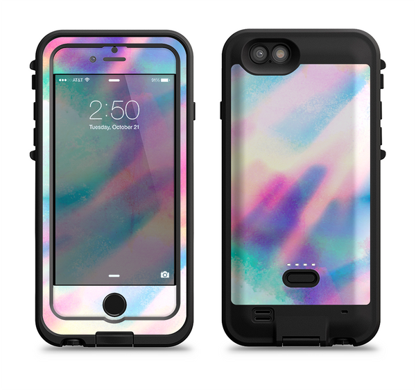 The Tie Dyed Bright Texture Apple iPhone 6/6s LifeProof Fre POWER Case Skin Set