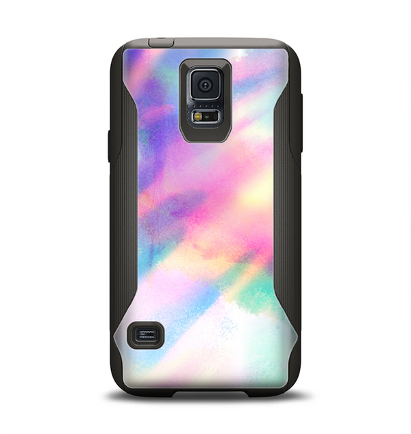 The Tie Dyed Bright Texture Samsung Galaxy S5 Otterbox Commuter Case Skin Set
