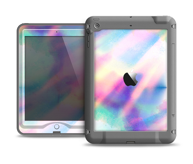 The Tie Dyed Bright Texture Apple iPad Air LifeProof Nuud Case Skin Set