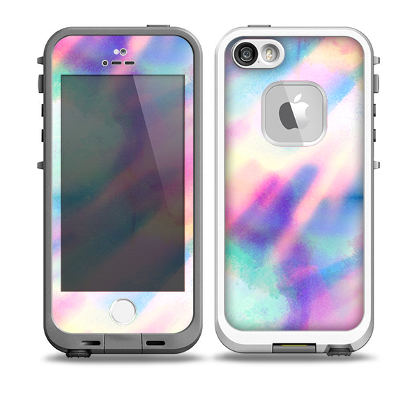 The Tie Dyed Bright Texture Skin for the iPhone 5-5s fre LifeProof Case