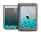 The Aqua Blue & Silver Glimmer Fade Apple iPad Mini LifeProof Nuud Case Skin Set