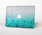 The Aqua Blue & Silver Glimmer Fade Skin for the Apple MacBook Pro 15"