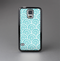 The Aqua Blue & White Swirls Skin-Sert Case for the Samsung Galaxy S5