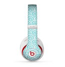 The Aqua Blue & White Swirls Skin for the Beats by Dre Studio (2013+ Version) Headphones