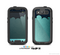 The Aqua Green Abstract Swirls with Dark Skin For The Samsung Galaxy S3 LifeProof Case