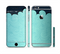 The Aqua Green Abstract Swirls with Dark Sectioned Skin Series for the Apple iPhone 6