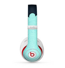 The Aqua Green Abstract Swirls with Dark Skin for the Beats by Dre Studio (2013+ Version) Headphones