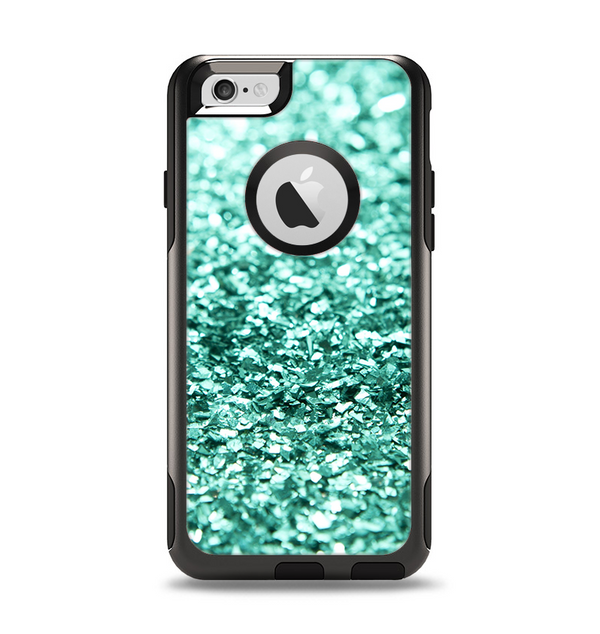 The Aqua Green Glimmer Apple iPhone 6 Otterbox Commuter Case Skin Set