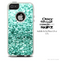The Aqua Green Glimmer Skin For The iPhone 4-4s or 5-5s Otterbox Commuter Case