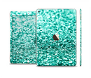 The Aqua Green Glimmer Skin Set for the Apple iPad Air 2