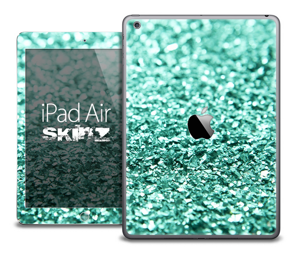 The Aqua Green Glimmer Skin for the iPad Air