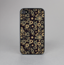 The Tiny Gold Floral Sprockets Skin-Sert for the Apple iPhone 4-4s Skin-Sert Case