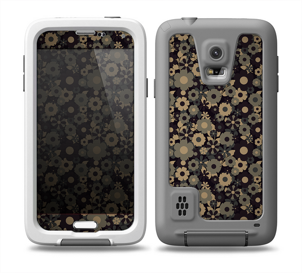 The Tiny Gold Floral Sprockets Skin for the Samsung Galaxy S5 frē LifeProof Case