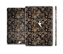 The Tiny Gold Floral Sprockets Full Body Skin Set for the Apple iPad Mini 3
