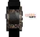 The Tiny Gold Floral Sprockets Skin for the Pebble SmartWatch