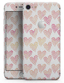 The Tiny Pink and Yellow hearts of a Whole - Skin-kit for the iPhone 8 or 8 Plus