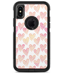 The Tiny Pink and Yellow hearts of a Whole - iPhone X OtterBox Case & Skin Kits