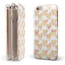 The Tiny Yellow Hearts of a Whole iPhone 6/6s or 6/6s Plus 2-Piece Hybrid INK-Fuzed Case