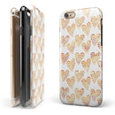 The Tiny Yellow Hearts of a Whole iPhone 6/6s or 6/6s Plus 2-Piece Hybrid INK-Fuzed Case