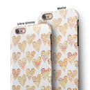 The Tiny Yellow Hearts of a Whole iPhone 6/6s or 6/6s Plus 2-Piece Hybrid INK-Fuzed Case