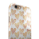 The Tiny Yellow Hearts of a Whole iPhone 6/6s or 6/6s Plus 2-Piece Hybrid INK-Fuzed Case