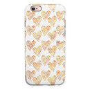The Tiny Yellow Hearts of a Whole iPhone 6/6s or 6/6s Plus 2-Piece Hybrid INK-Fuzed Case