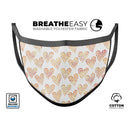 The Tiny Yellow Hearts of a Whole - Made in USA Mouth Cover Unisex Anti-Dust Cotton Blend Reusable & Washable Face Mask with Adjustable Sizing for Adult or Child