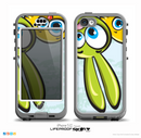 The Toon Green Rabbit and Yellow Chicken Skin for the iPhone 5c nüüd LifeProof Case