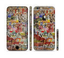 The Torn Newspaper Letter Collage V2 Sectioned Skin Series for the Apple iPhone 6s Plus