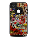 The Torn Newspaper Letter Collage V2 Skin for the iPhone 4-4s OtterBox Commuter Case