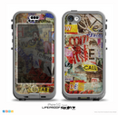The Torn Newspaper Letter Collage V2 Skin for the iPhone 5c nüüd LifeProof Case