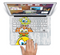 The Tower of Highlighted Cartoon Birds Skin Set for the Apple MacBook Pro 15" with Retina Display