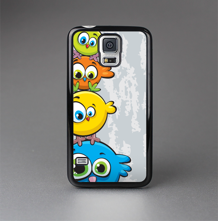 The Tower of Highlighted Cartoon Birds Skin-Sert Case for the Samsung Galaxy S5