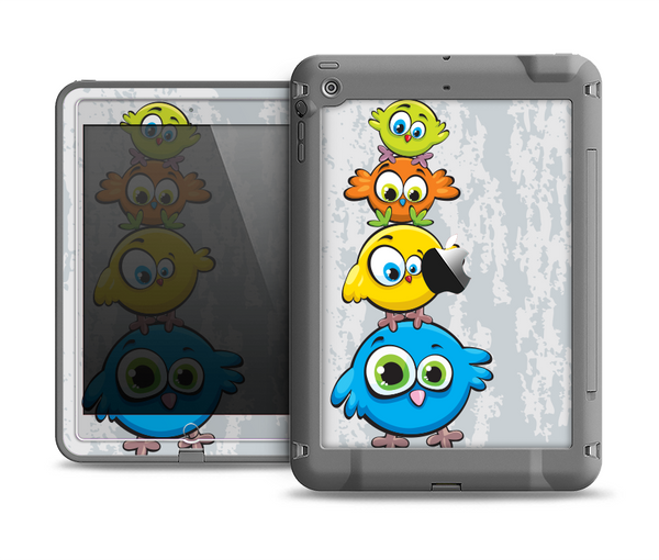 The Tower of Highlighted Cartoon Birds Apple iPad Mini LifeProof Fre Case Skin Set