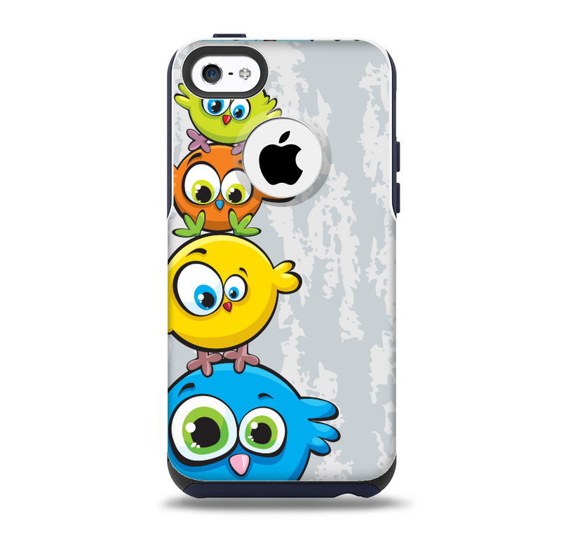 The Tower of Highlighted Cartoon Birds Skin for the iPhone 5c OtterBox Commuter Case