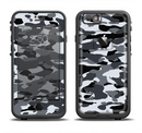 The Traditional Black & White Camo Apple iPhone 6/6s LifeProof Fre Case Skin Set