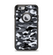 The Traditional Black & White Camo Apple iPhone 6 Otterbox Defender Case Skin Set