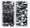 The Traditional Black & White Camo Skin for the Apple iPhone 5c