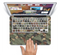 The Traditional Camouflage Fabric Pattern Skin Set for the Apple MacBook Pro 15" with Retina Display