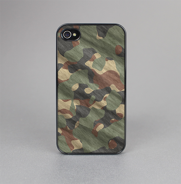 The Traditional Camouflage Fabric Pattern Skin-Sert for the Apple iPhone 4-4s Skin-Sert Case