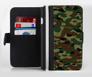 The Traditional Camouflage Ink-Fuzed Leather Folding Wallet Credit-Card Case for the Apple iPhone 6/6s, 6/6s Plus, 5/5s and 5c